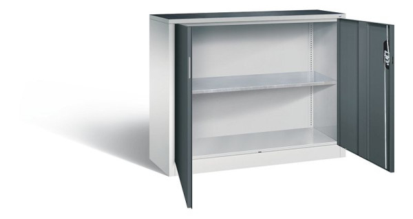 C+P Werkzeugschrank Acurado, H1000xB1200xT400mm, Farbe: Lichtgrau / Anthrazitgrau, Muldengriff, 8830-000 S10263