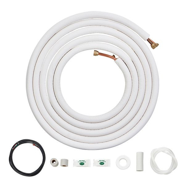 VEVOR Mini Split Line Set 7620mm Kupferrohr AC Anschlusskabel 6,4x12,7mm, KDLJGTJ14INCROCV1V0
