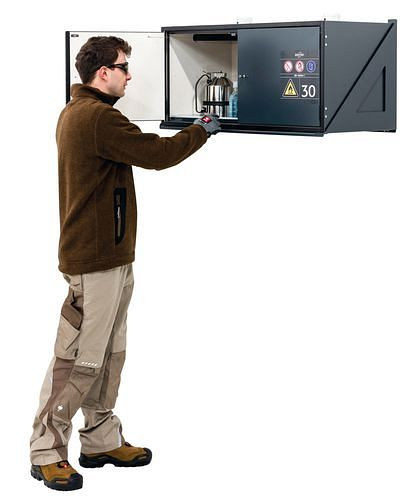 asecos Gefahrstoffschrank Box, zur Wandbefestigung, für entzündbare Flüssigkeiten, Typ 30, 235884