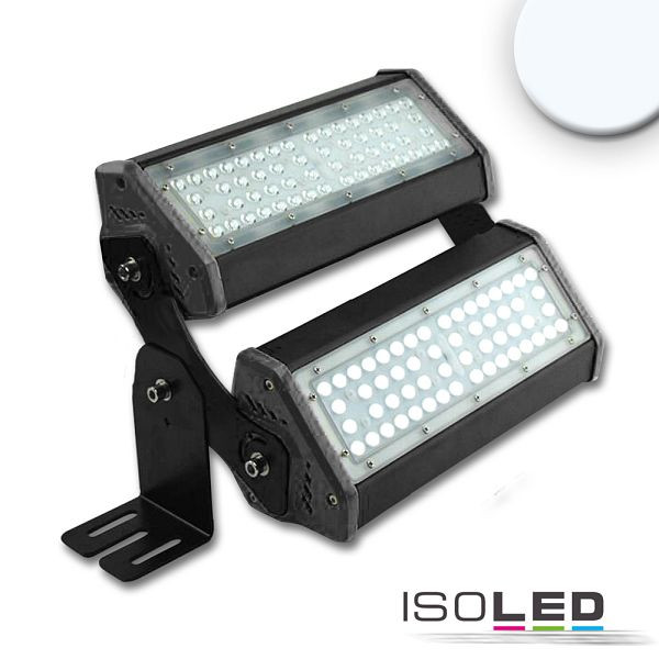 ISOLED LED Fluter/Hallenleuchte LN 2x 50W, 30x70°, IK10, IP65, 1-10V dimmbar, kaltweiß, 113750
