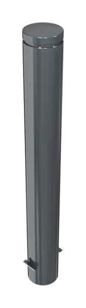 Schake Stilpoller Stahlrohr Ø 150 mm, ortsfest, zum Einbetonieren mit Erdanker, Gesamtlänge ca. 1400 mm, 40155B
