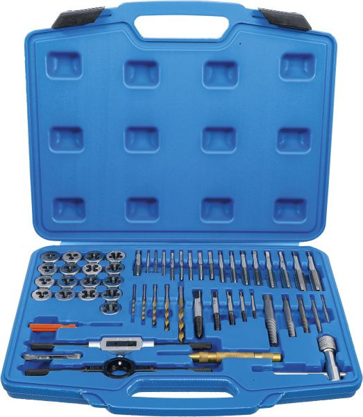 BGS Gewindeschneid-Satz, Zoll, 1/4" - 1/2", 56-teilig, 70105