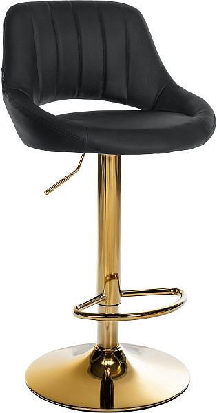 CLP Barhocker Milet Kunstleder gold, schwarz, 327390