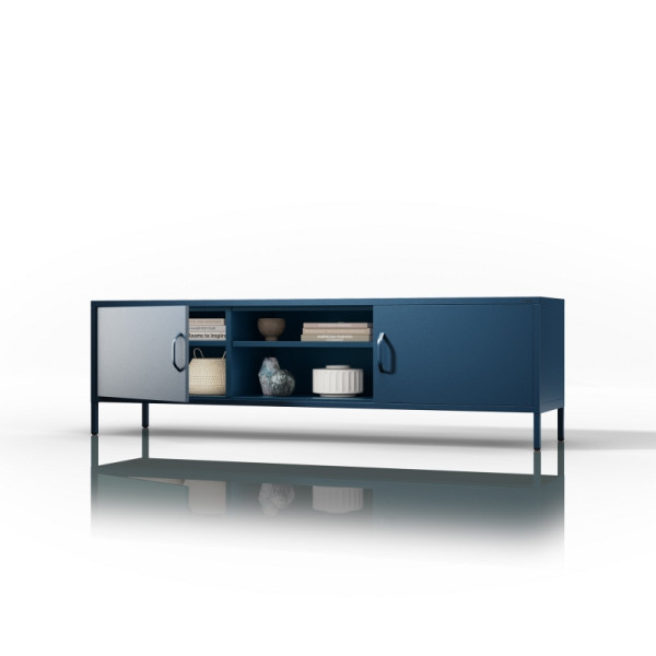 Jan Nowak TV-Schrank XL ROSARIA 1700 x 400 x 500, Marineblau, 1783
