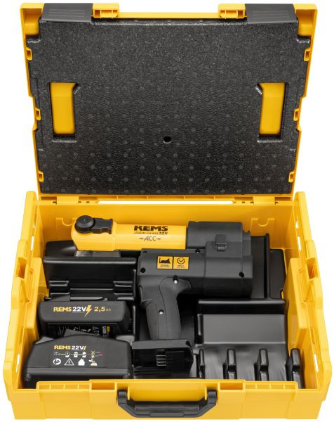 REMS Akku-Press 22V ACC Basic-Pack L-Boxx, mit Zwangsablauf und Pressdruck-Monitoring, 576011 R220