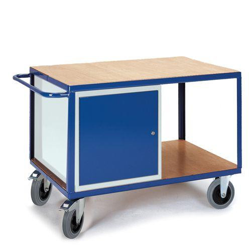 Rollcart Großer Werkstattwagen mit Stahlschrank (1350x800), Tragkraft: 600 kg, 07-4318