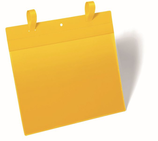 DURABLE Gitterboxtasche mit Lasche, Gelb, A4 quer, VE: 50 Stück, 175104