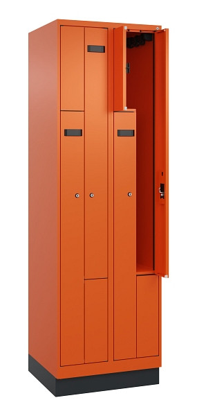 C+P Z-Spind Evolo PLUS, Sockel, 4 Fächer, 1950x600x500mm, 2004/2004, Zylinderschloss, 049023-204 S10045