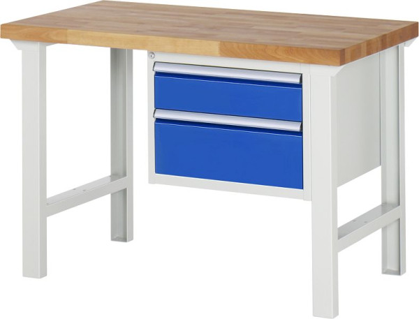 RAU Werkbank Serie 7000 - Modell 7123, B1250 x T700 x H840 mm, 13-7123A1-127B4S.11