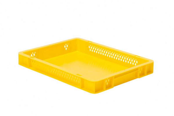 LA-KA-PE TK 400/50-1, gelb, Transport-Stapelkasten, Außenabmessung: 400 x 300 x 50 mm (lxbxh), VE: 4 Stück, 07550 22 14