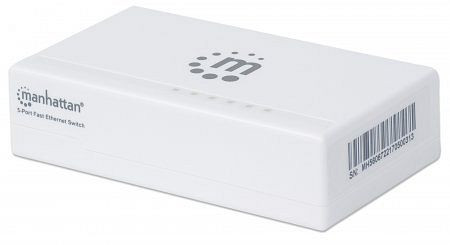 MANHATTAN 5-Port Fast Ethernet Switch, Kunststoffgehäuse, Desktop-Format, IEEE 802.3az, 560672