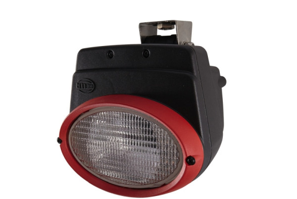 HELLA Xenon-Arbeitsscheinwerfer, Oval 100 Integral, 24V, Anbau/geschraubt, hängend/schwenkbarer Montagebügel, Nahfeldausleuchtung, 1GA 996 261-691