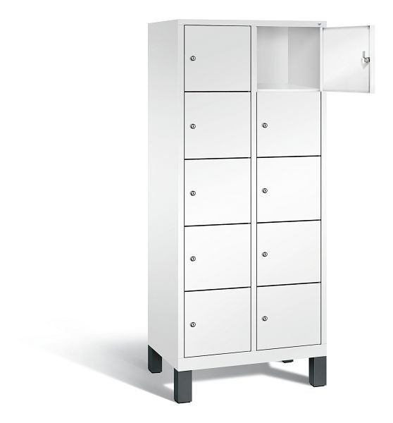 C+P Schließfachschrank Evolo, H1850xB810xT500mm, Farbe: Verkehrsweiß, 48010-225 S10078