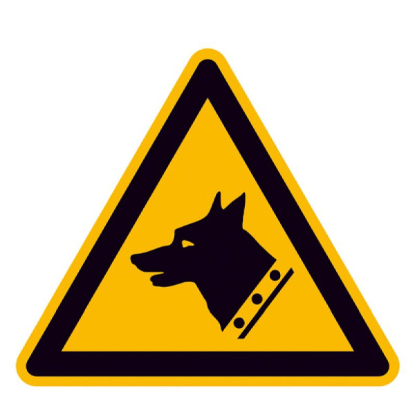 Stein HGS Warnschild, Warnung vor Wachhund, 315 mm / Alu, geprägt, 11.a8242
