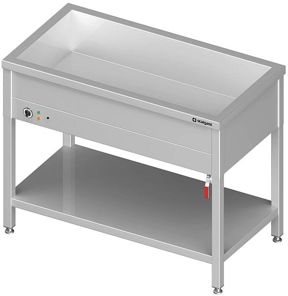 Stalgast Bain-Marie Standgerät mit einem Becken für 2x GN1/760x600x850 mm, VBM08602