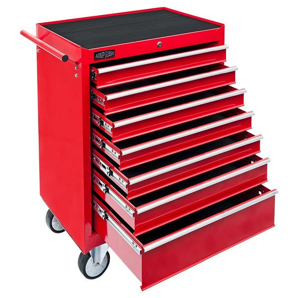 Airpress Werkstattwagen leer 7 Schubladen, Ohne Ausstattung, Mit Zentralverschluss und Bremsen, 240 kg Belastbar, 79500
