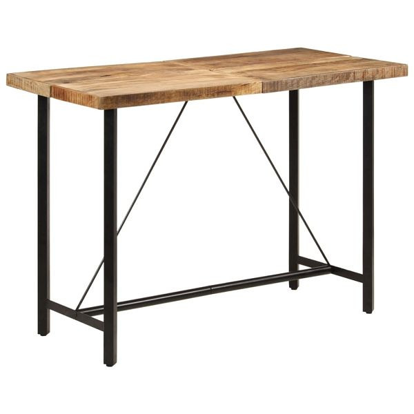 vidaXL Bartisch 150x70x107 cm Massivholz Mango und Eisen, 356382