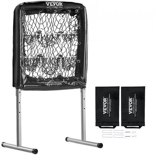 VEVOR Pitching Netz Höhenverstellbar 304,8 mm / 406,4 mm / 508 mm, Baseball & Softball 9 Loch Trainingsgeräte für Jugendliche, DXGBQTQW2826IBCOYV0