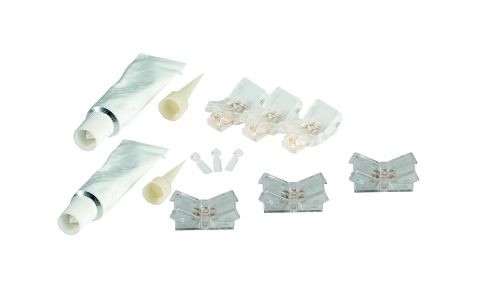 rutec Verbinder-Set Push einfarbig 8 mm IP67 Zubehör VARDAFlex LED-Strips, B70590
