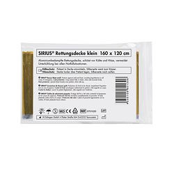 SÖHNGEN SIRIUS® Rettungsdecke silber-gold 160 x 120 cm, 0701020