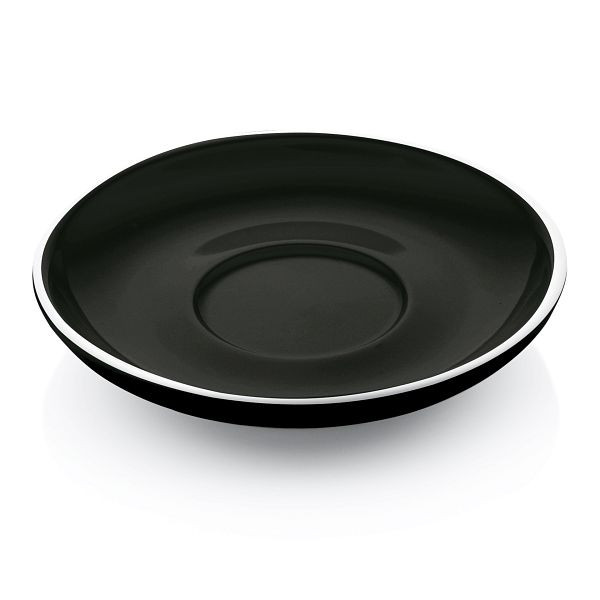 WAS Cappuccino Untertasse Italia Black für 4998 020, & 4999 020, Porzellan, VE: 6 Stück, 4998003