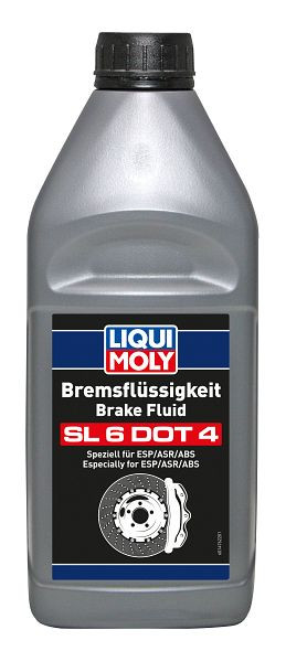 LIQUI MOLY Bremsflüssigkeit SL6 DOT 4, Kanister Kunststoff, VE: 1 Liter, 21168