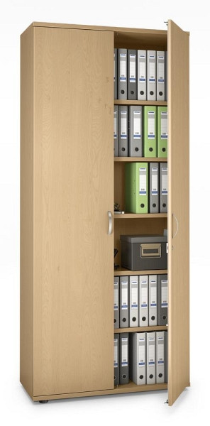 Deskin Flügeltürenschrank MULTI M pro, Dekor: Buchedekor, BxHxT: 1000 x 2250 x 420 mm, 250396