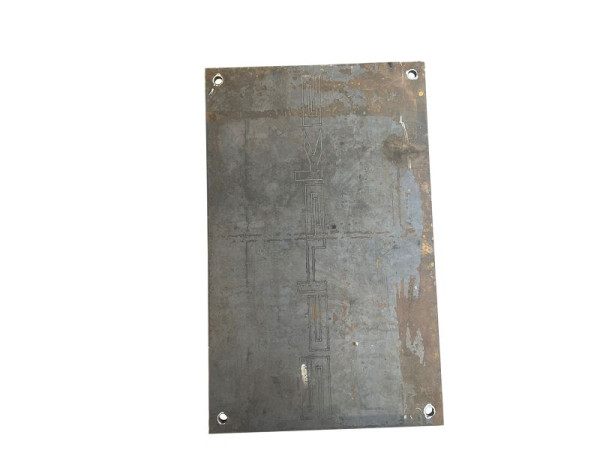 Schake Überfahrplatten aus Stahl, mit 4 Lochungen für den Krantransport, Blechstärke 20 mm, Stahlgüte: S235JR/S355J2, Maße: 1,25 m x 2,50 m, 20261225