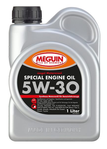 Meguin Motoröl megol Special Engine Oil SAE 5W-30, Kanister Kunststoff, VE: 1 Liter, 33100