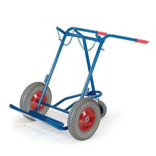 Rollcart Stahlflaschenkarre mit Stützrad (840x900), Tragkraft: 200 kg, 17-9776