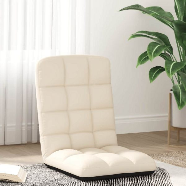 vidaXL Bodenstuhl Faltbar Leinen 71x51x62 cm Abmessung, 4019745