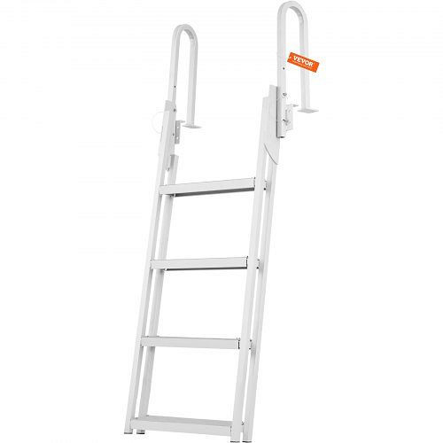 VEVOR Aluminium-Dockleiter Bootsleiter klappbare Bootsstegleiter 4 Stufen 158kg, MTXTSFSJFHXJD7NNUV0