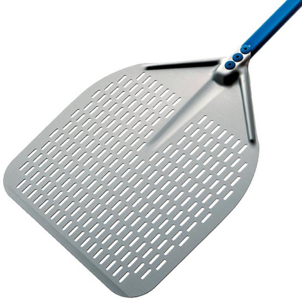Mastro Pizzaschaufel, rechteckig, durchlöchert, 360x360 mm, L=1600 mm, Z/GA37RF