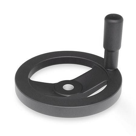 Ganter Handräder, schwarz, kunststoffbeschichtet (GN 324-140-B14-R), VE: 5 Stück, 324-140-B14-R