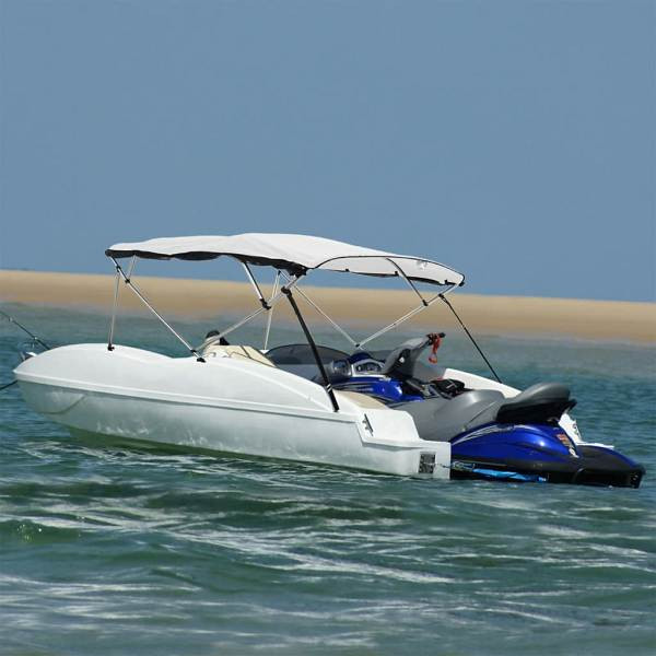 vidaXL 4-Bow Bimini-Top mit Mesh-Seitenteilen 243x(230-244)x137 cm, 94853