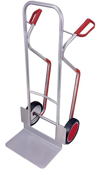 VARIOfit Aluminiumkarre mit großer Schaufel, Außenmaße: 605 x 660 x 1.305 mm, Radsatz: Vollgummibereifung, ap-710.204