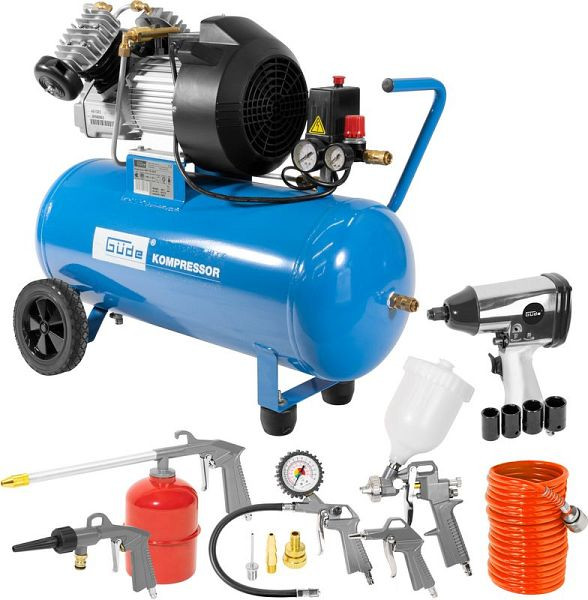 Güde Kompressor-Set 400/10/50 DG 15-teilig, 71170, 4015671210920