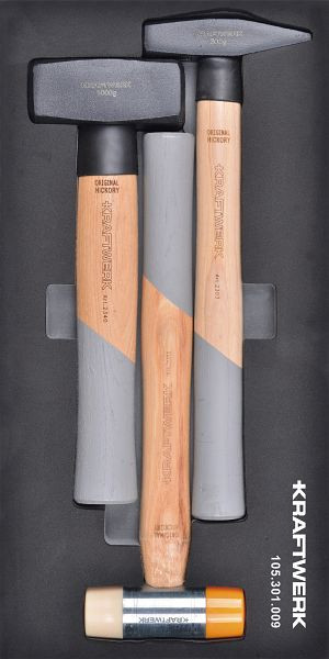 Kraftwerk BASIC LINE EVA Hammersatz-Einlage, 20 x 40 cm, 3tlg, 105.301.009