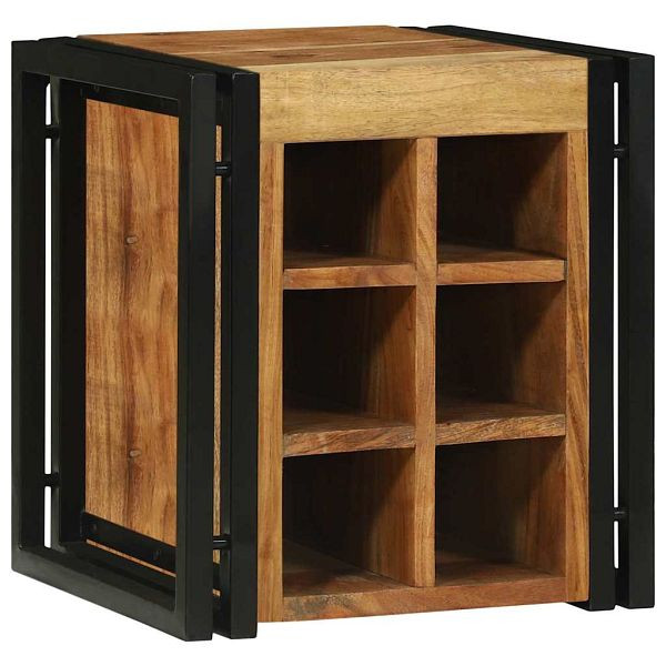 vidaXL Weinregal Braun 34,5 x 35 x 39 cm Massivholz Akazie, 4016756