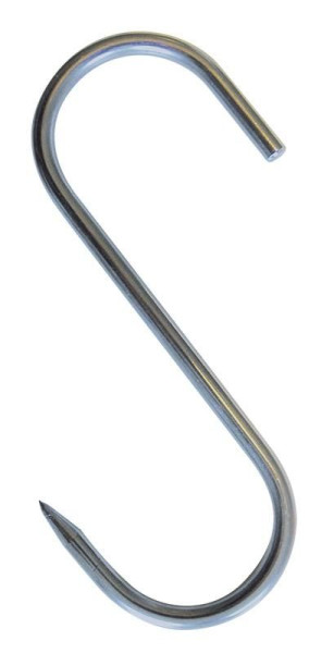 Schulte S-Haken für Lebensmittelragal, H = 122 mm, Edelstahl, 18886