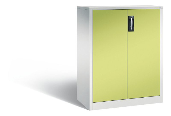 C+P Büro-Drehtürenschrank Acurado, H1200xB930xT500 mm, Grau/Viridingrün, 9287-1200 S10256