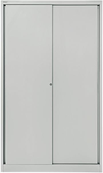 Bisley Schiebetürenschrank ECO, 4 Fachböden, 5 OH, lichtgrau, SD12194S645