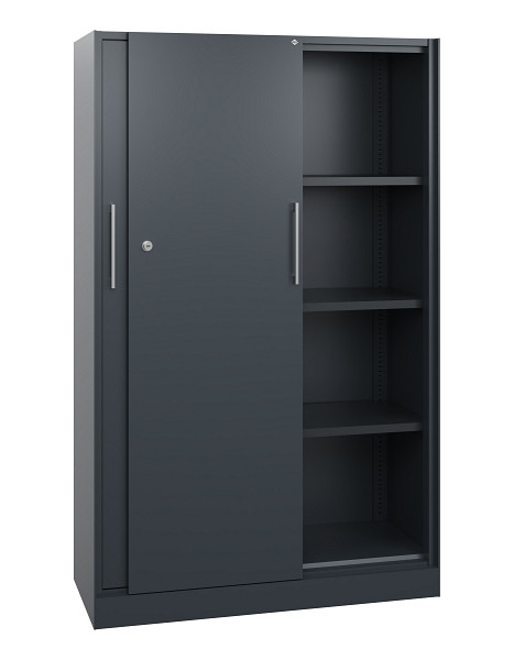 C+P Schiebetürenschrank Asisto, H1635xB1000xT435mm, 7016/7016, 142012-000 S10067