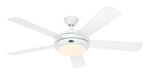 CasaFan Deckenventilator Titanium 132 Lack weiß-Lack weiß glänzend mit Fernbedienung, 9513261
