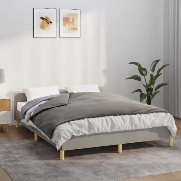 vidaXL Gewichtsdecke mit Bezug Grau 150x200 cm 7 kg Stoff, 350828