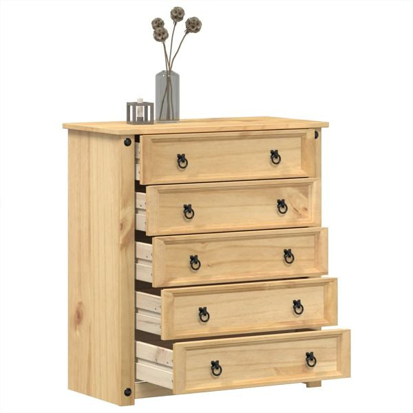 vidaXL Kommode Corona 80x40x89 cm Massivholz Kiefer, 4005673