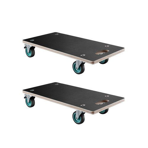 VEVOR Rollbrett 2er-Set, 250 kg Tragkraft, TPR-Räder, für Klavier/Möbel/Couch/Waschmaschine/Kühlschrank, schwarz, JJBYTCPBJHB236VS4V0