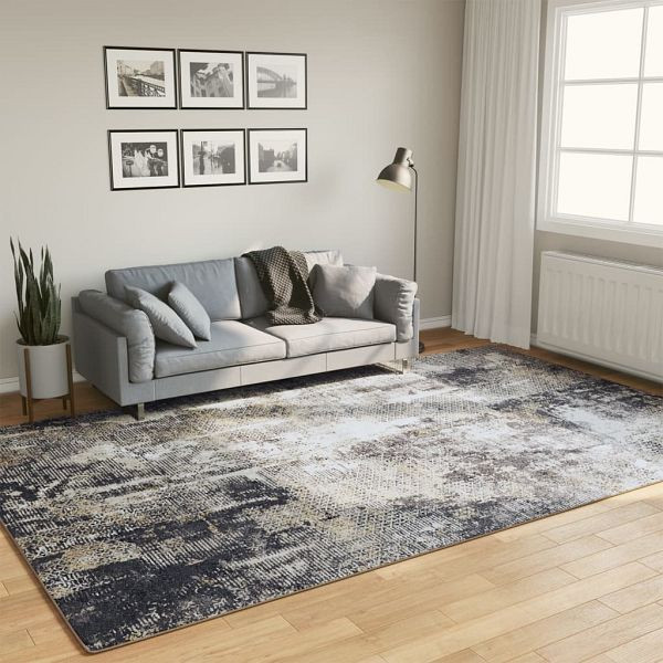 vidaXL Teppich Waschbar Mehrfarbig 190x300 cm Rutschfest, 136595