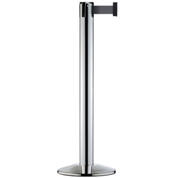 Stein HGS Personenleitsystem -Beltrac Infinity-, mobil, Edelstahl, gebürstet, navy, mit Magnet-Gurtendstück, 11252-eg404