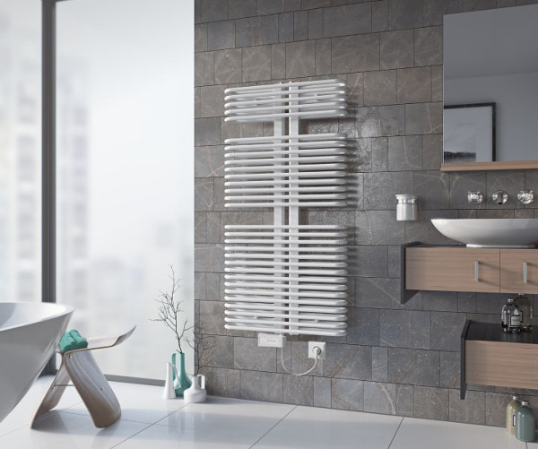 Ximax Elektrischer Handtuchwärmer K3 1720 mm x 600 mm 1200 Watt Typ 6 Weiß RAL 9003, 12674